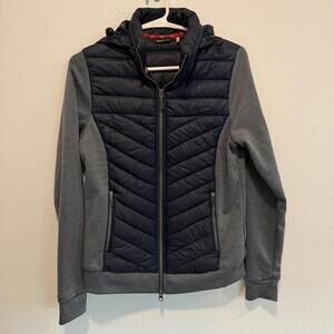 Barbour Exmouth Mixed Media Sweater Jacket Size 4 Activewear Gorpcore Outdoor